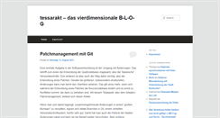 Desktop Screenshot of blog.tessarakt.de