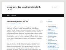 Tablet Screenshot of blog.tessarakt.de
